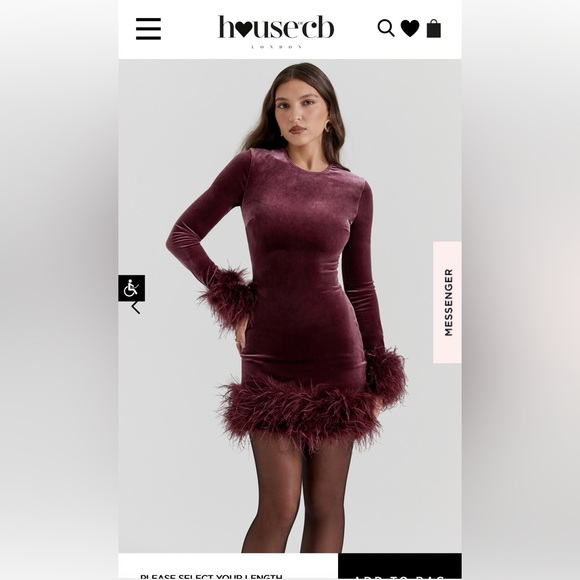 House of CB Dresses & Skirts - House of cb velvet dress size medium